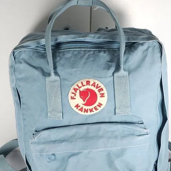 Fjallraven Unisex Kanken Classic Blue Green Geniune Book Outdoor Backpack 23510 - Picture 2 of 16